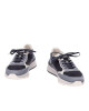 Brunello Cucinelli Sneakers din Piele și Nubuck Bleumarin